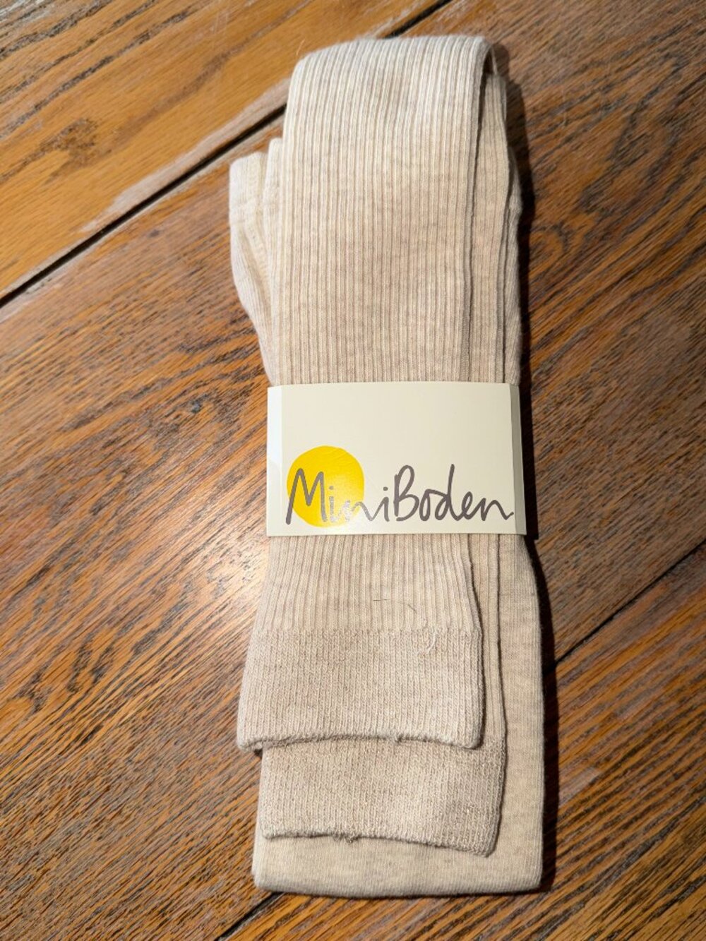 MINI BODEN ribbed footless tight/legging/New/cotton blend/